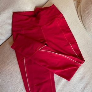 Red/gold leggings